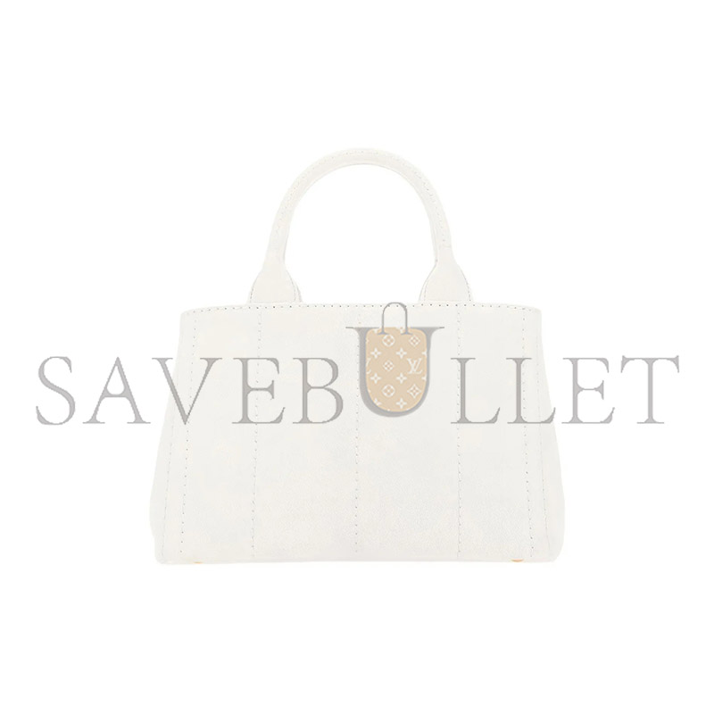 PRADA DENIM WHITE DENIM HAND BAG SHOULDER BAG 1BG439 (28*20*15cm) 